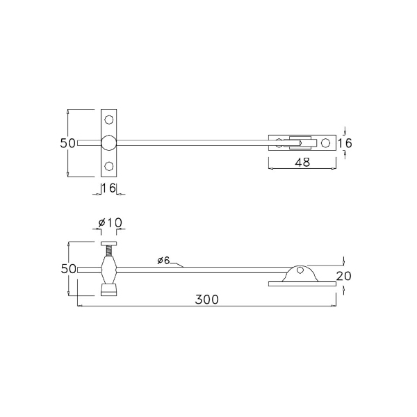 Sujetador Ventana 30Cm.Graduab 3