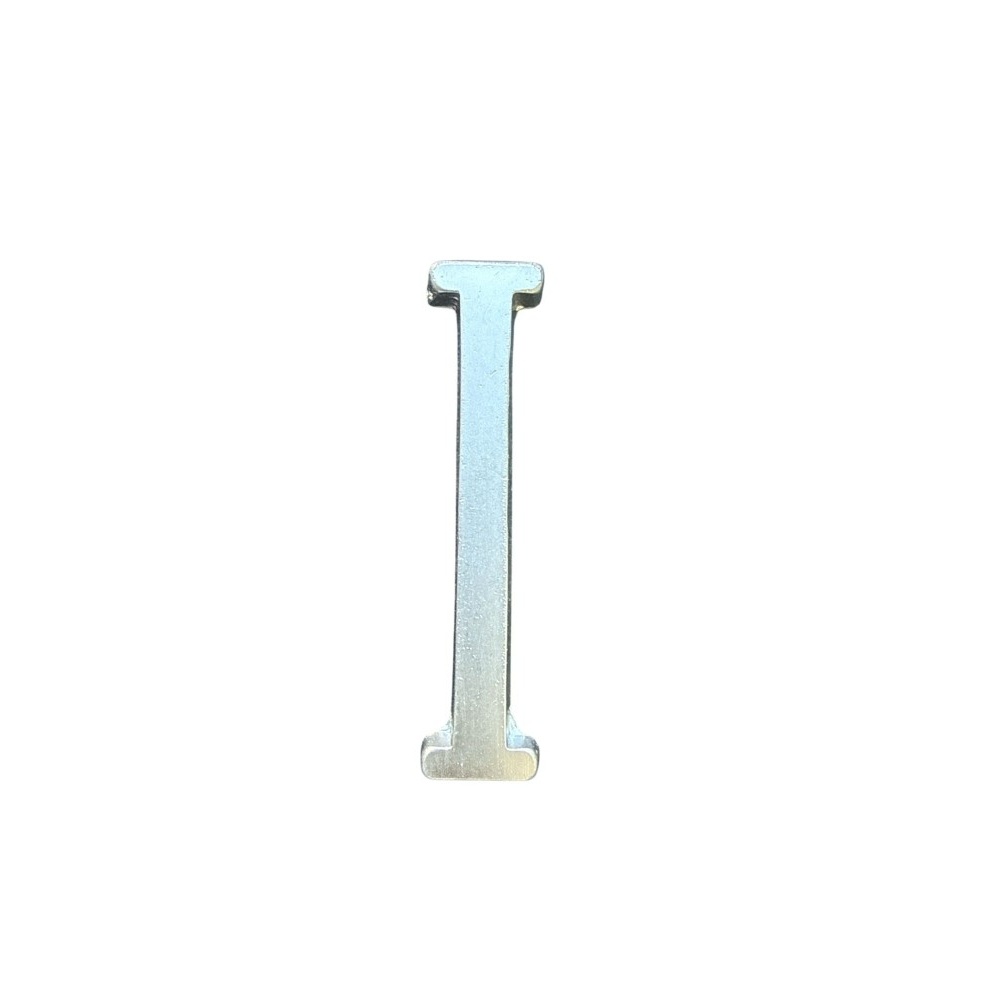 Letra I 5 Cms Cromo Satin