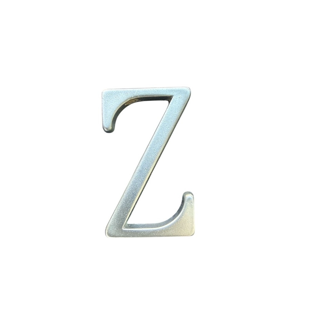 Letra Z 5 cms Cromo Satin