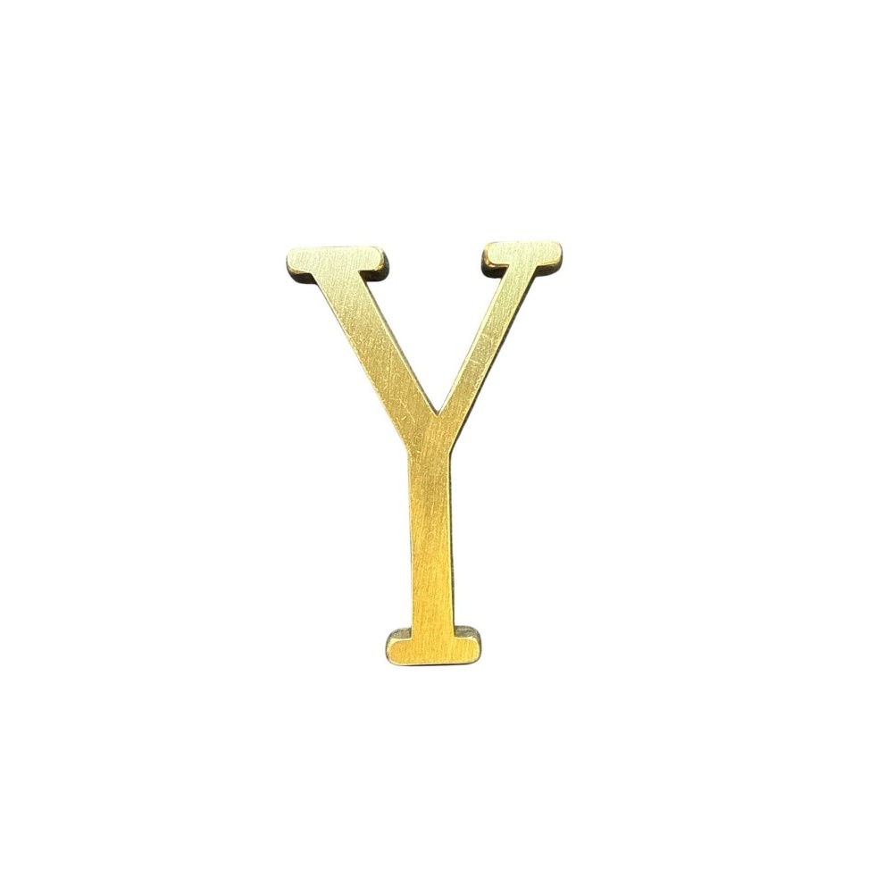 Letra Y 7 cms Bronce Satinado