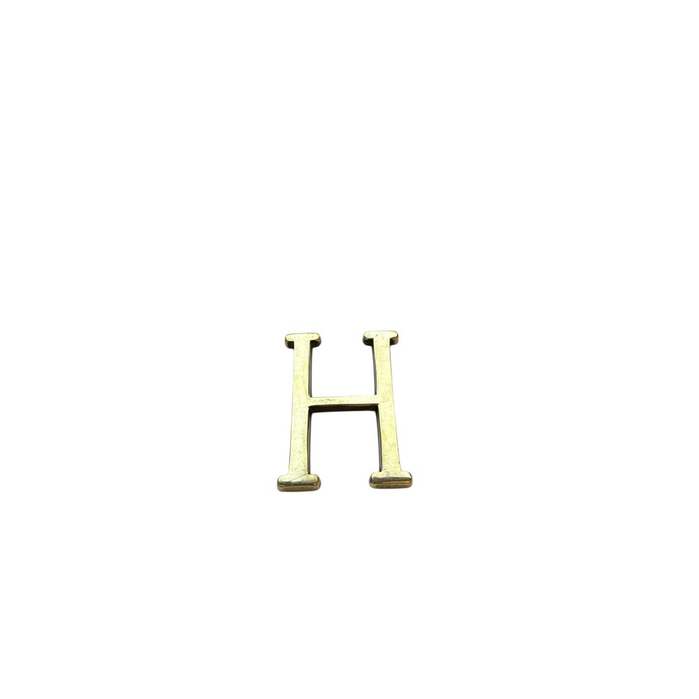 Letra H 10 cms  Bronce  Pulido