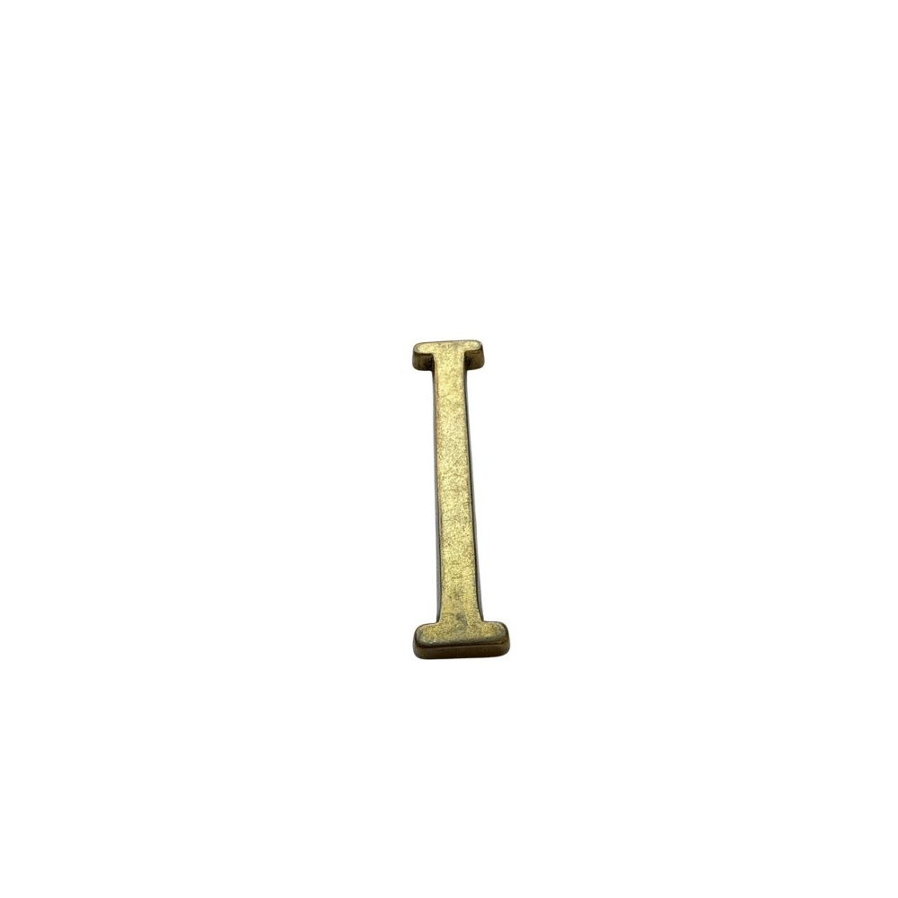 Letra I 15 cms  Bronce  Pulido