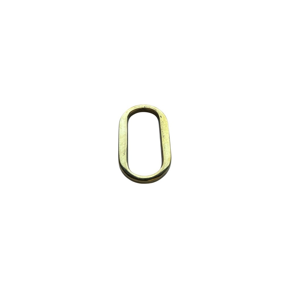 Letra O 20 cms  Bronce Pulido