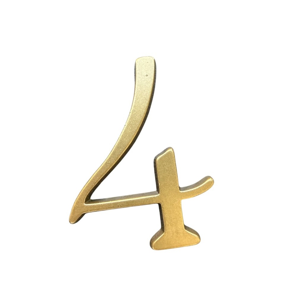 Numero 4 5cms  Bronce  Satinado