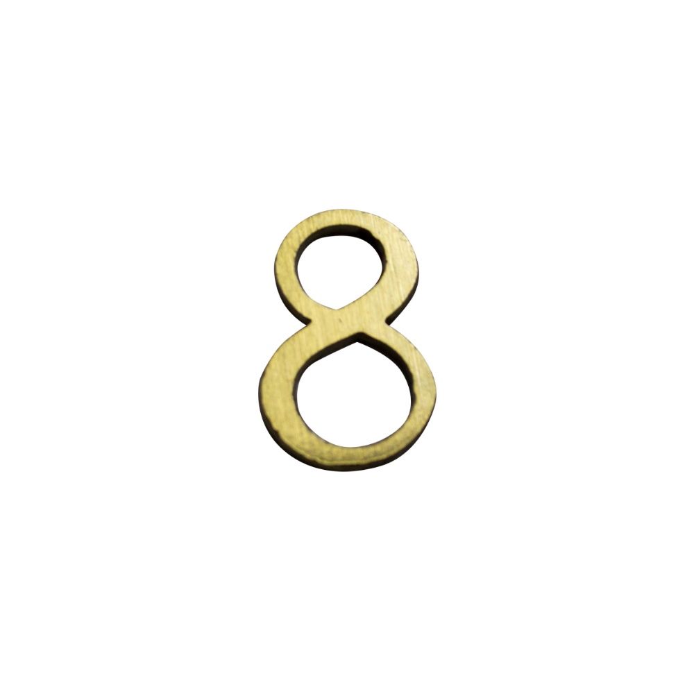 Numero 8 5cms  Bronce  Satinado