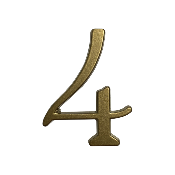 Numero 4 7cms Pint. Bronce