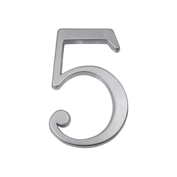 Numero 5 7cms Cromo Satin 2