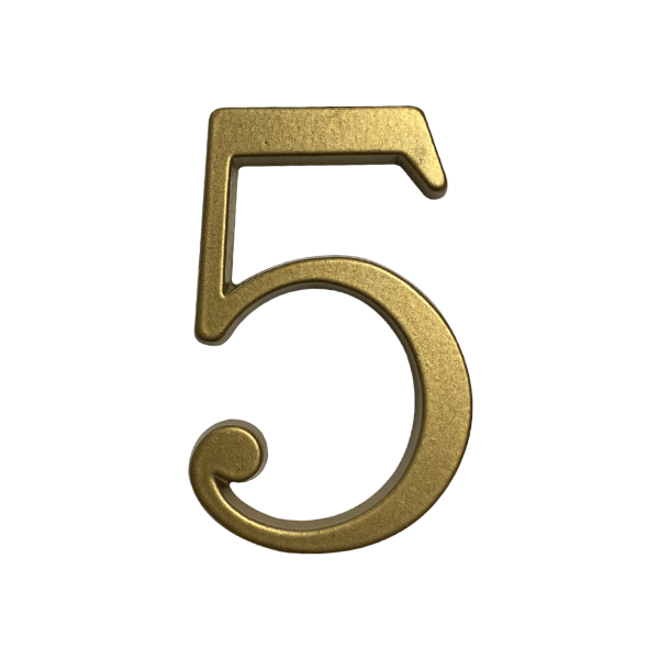 Numero 5 7cms Pint. Bronce