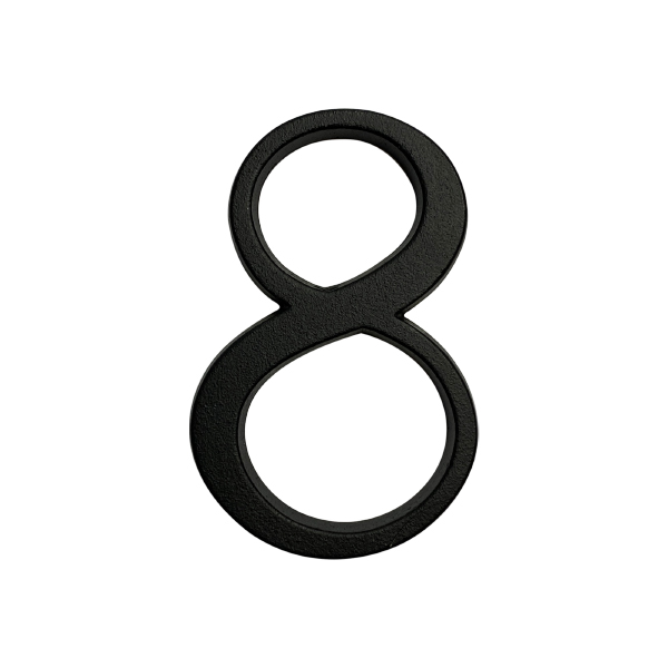 Numero 8 7cms  Zm Negro