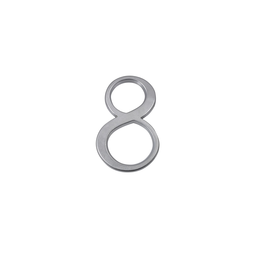 Numero 8 7cms Cromo Satin