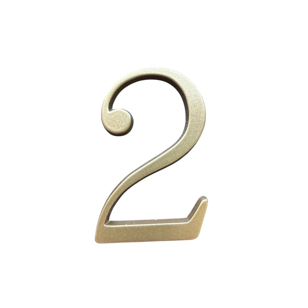 Numero 2 10cms Pint. Bronce