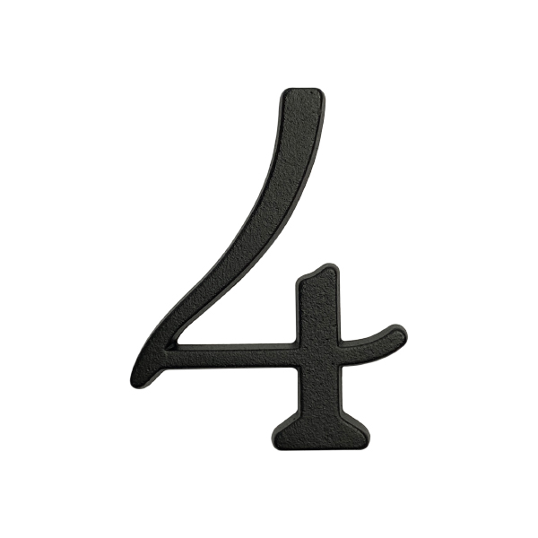 Numero 4 10cms  Negro