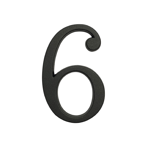 Numero 6 10cms  Negro