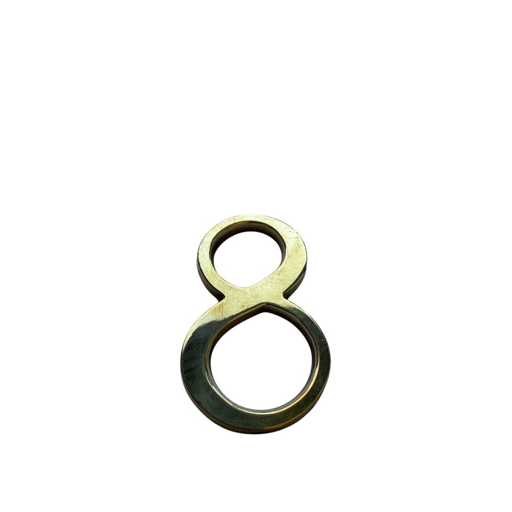 Numero 8 15cms  Bronce  Pulido