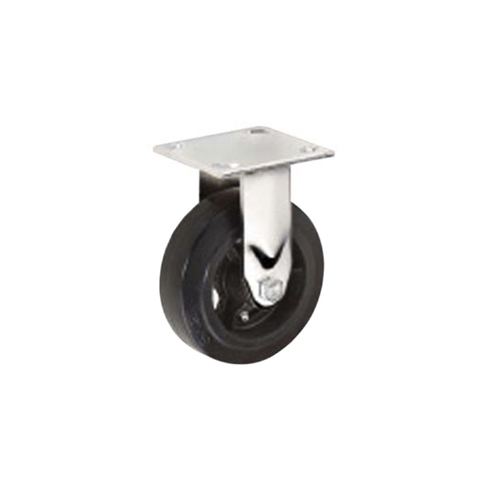 "Rueda 098100 Fija 4x2"" Goma Negra"