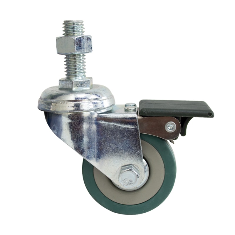 Rueda Giratoria con Perno y Freno - 50x18 mm