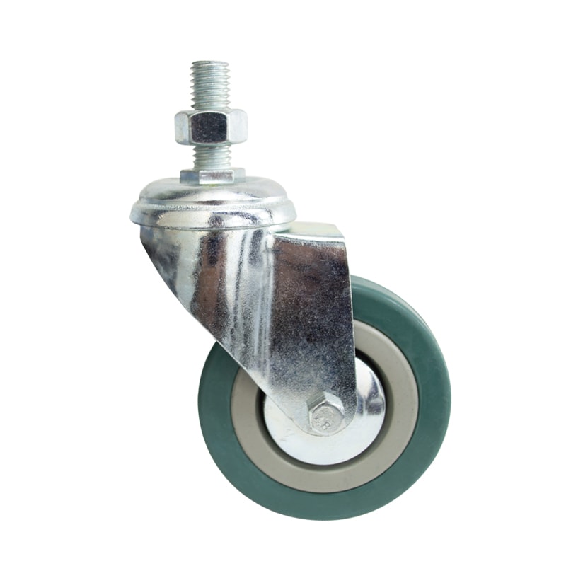Rueda de Goma Giratoria con Perno - 100x27 mm