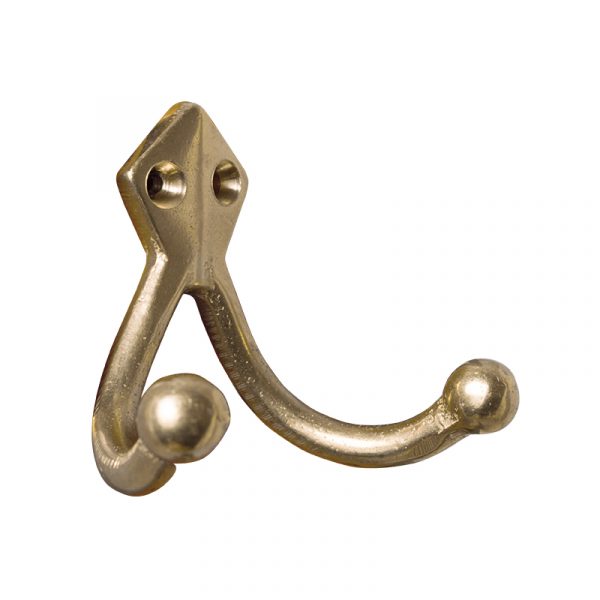Percha Doble - Bronce 70 mm