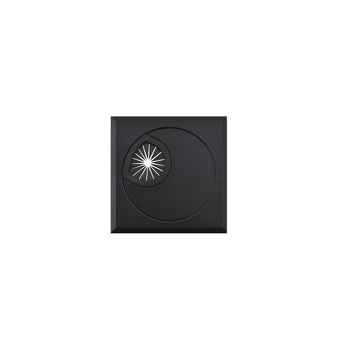 Pasacable Cuad. MW011 60mm  Negro 2
