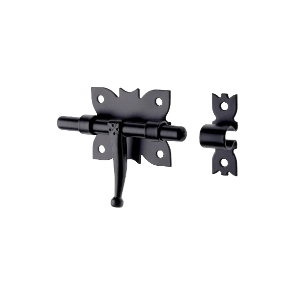 Cerrojo Base Negro - 95x46 mm 2