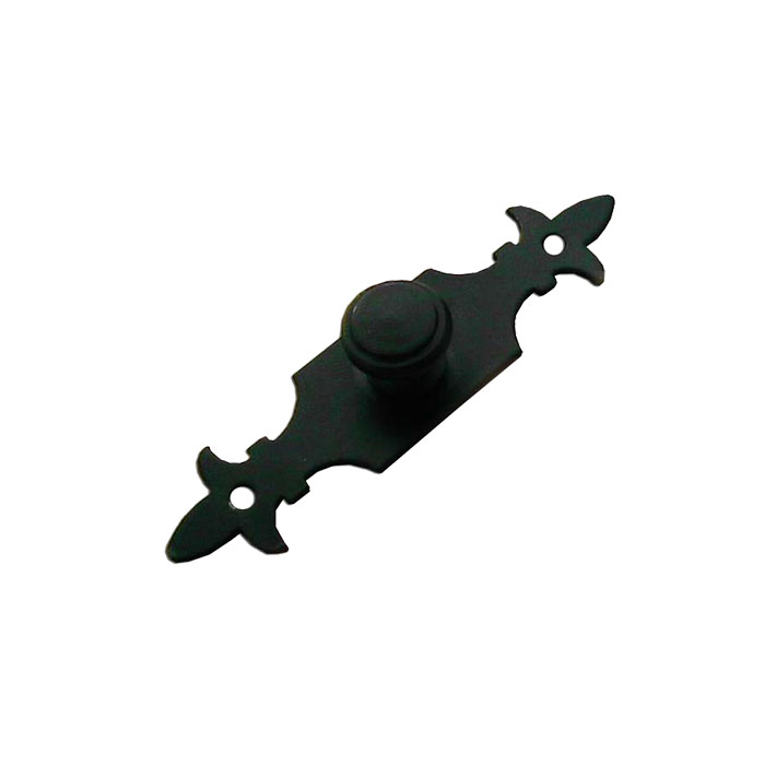 "Tirador Conico 3.1/2"" Placa Flor"
