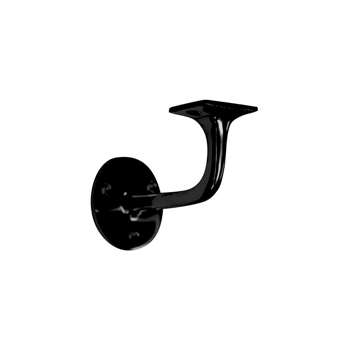 Soporte Pasamanos 78mm Negro