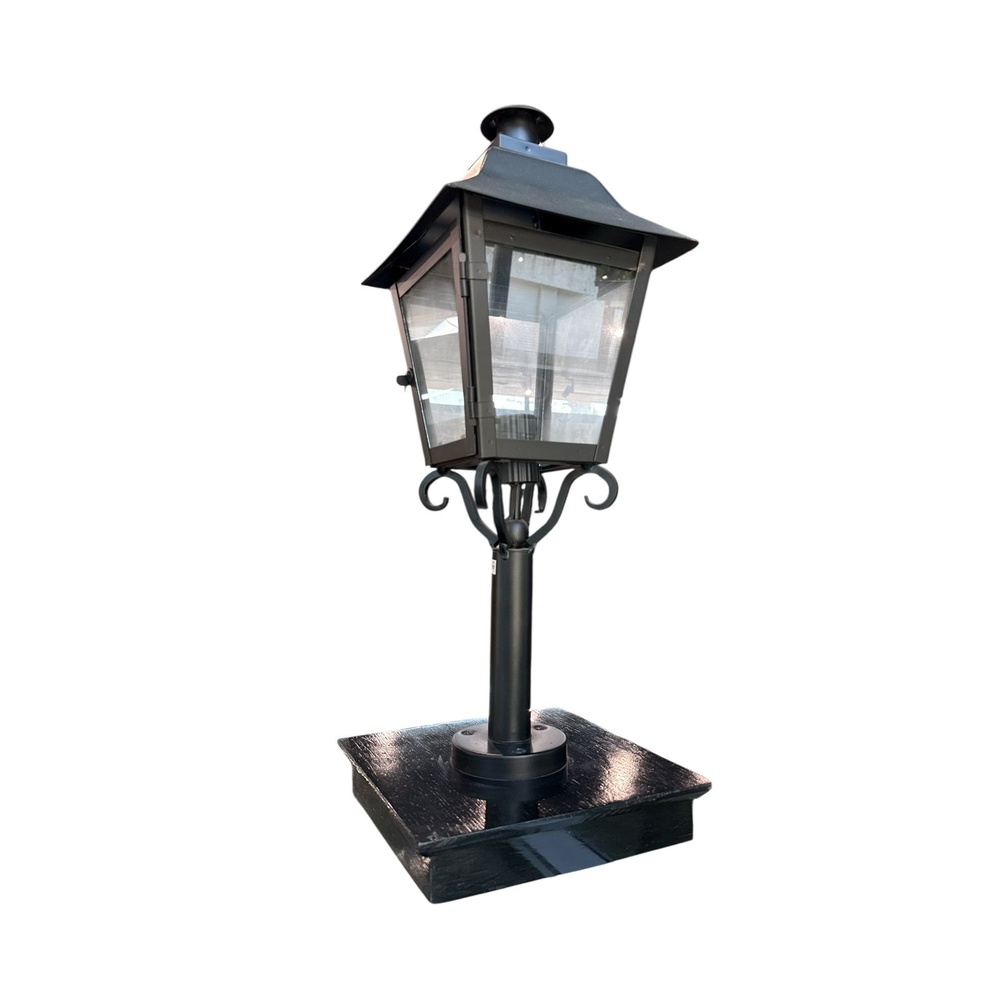 Farol Pilastra Colonial Negro
