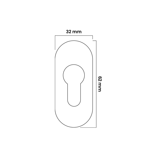 Roseta Seg.Perfil E-6 Acero Inoxidable 3