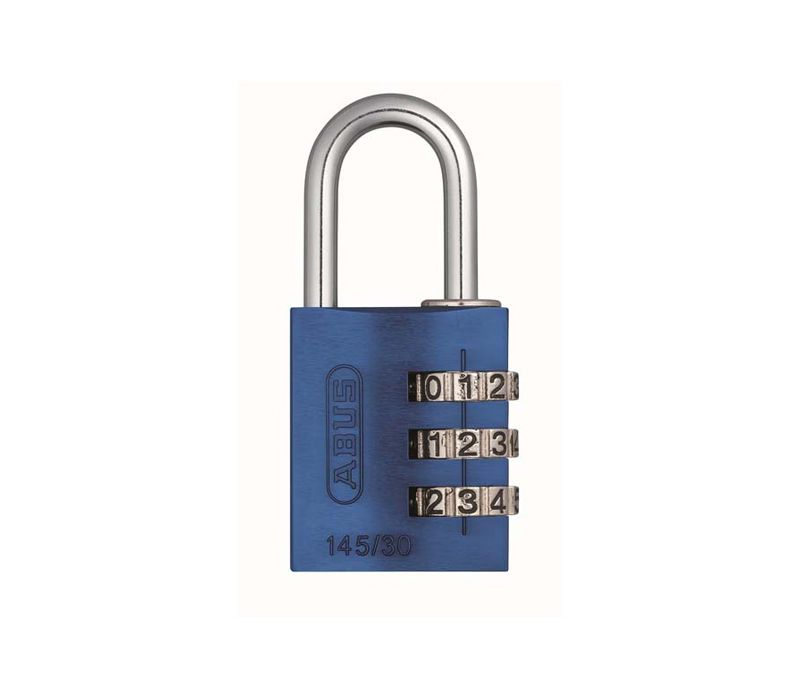 Candado Aluminio con Clave Azul