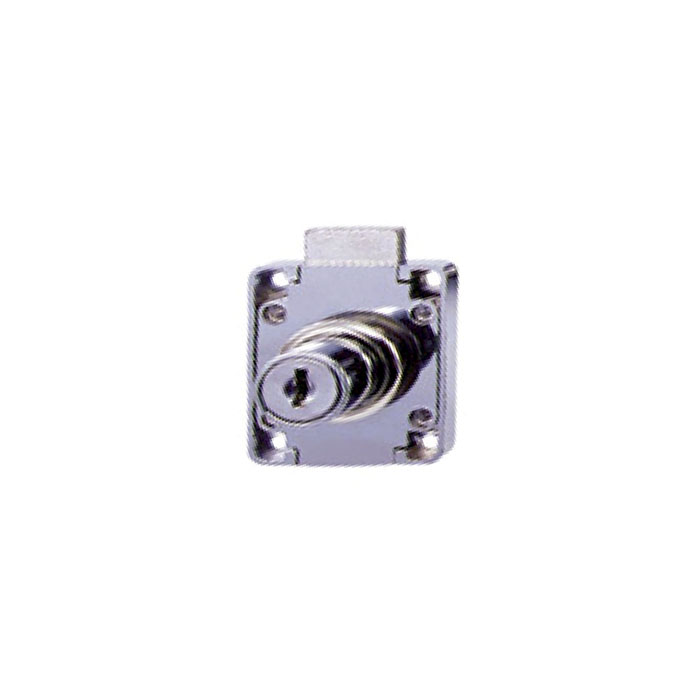 Cerradura Mueble 339 22 mm 2 Giros Niq