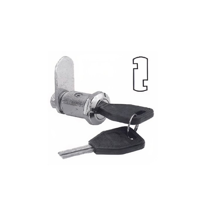 Cerradura Guan.2366-23 mm   Seg.Niquel 2