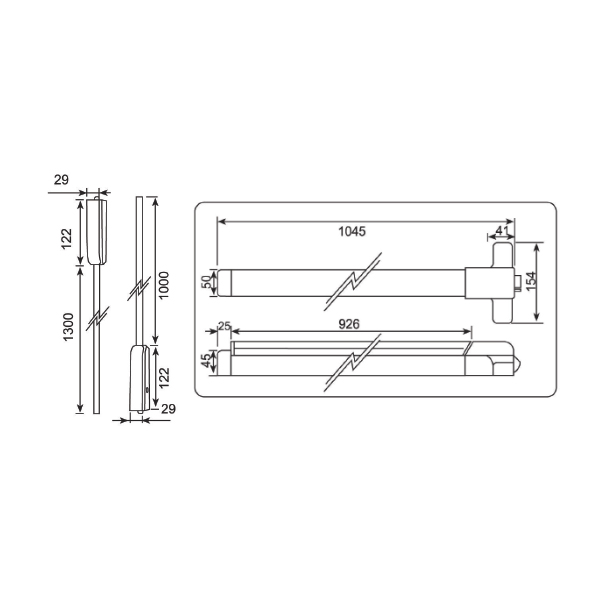 Cerradura Antip. Cmp006S-T C/Barra 3