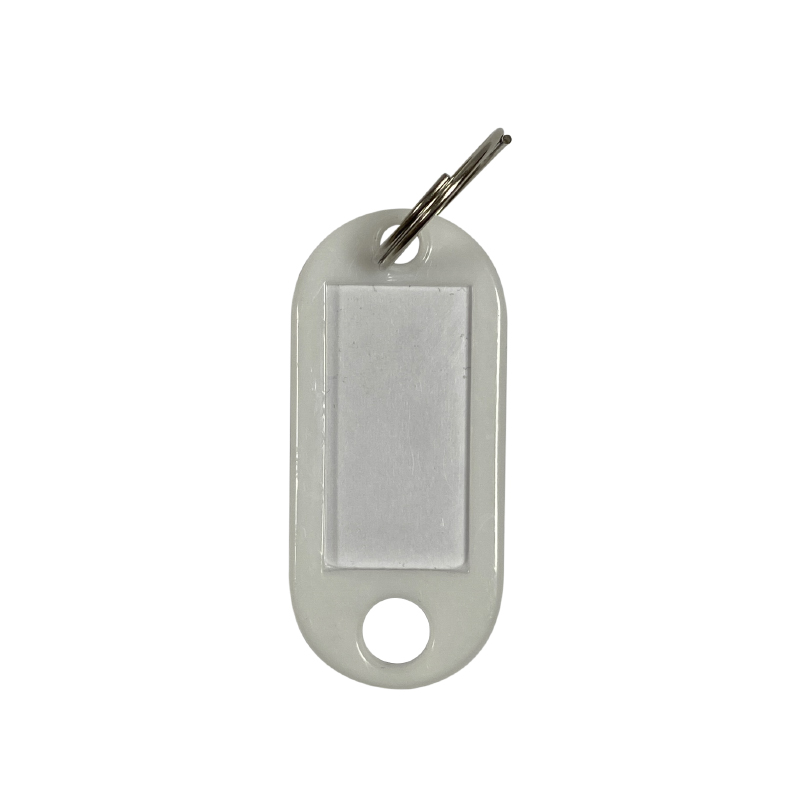 Llavero Identificador Plast. Blanco 2