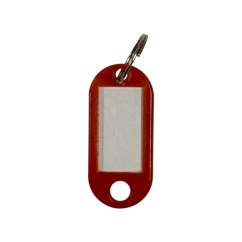 Llavero Identificador Plast. Rojo 2