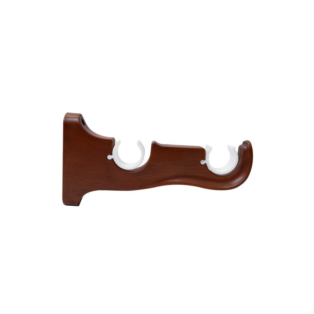 SOPORTE DOBLE SIMIL MADERA 28MM 2