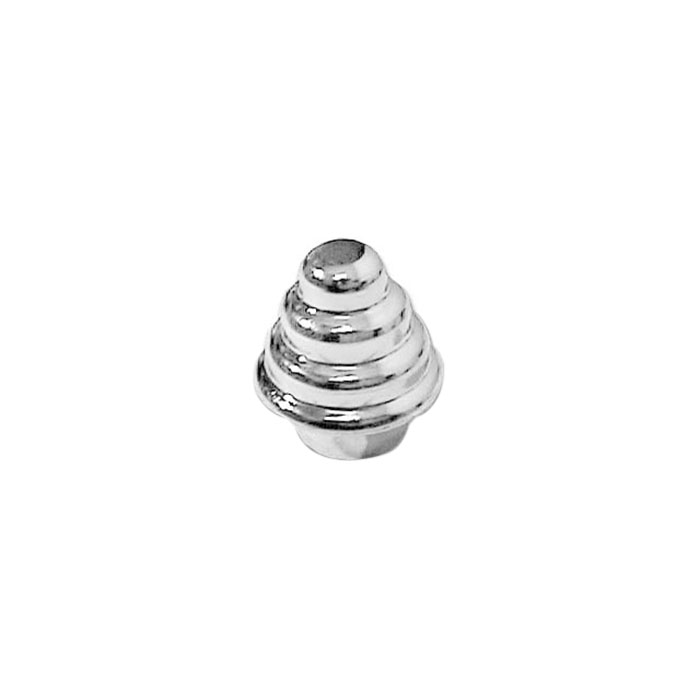 Tope Rizado Cromo 12mm.
