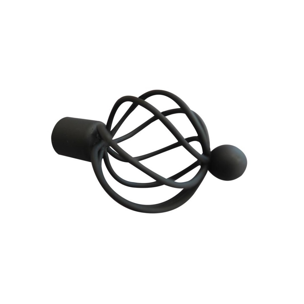 Terminal diseño 24 19mm Negro c/u