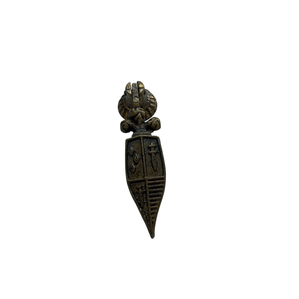Lagrima Escudo 60  mm  Bronce Pulido 2