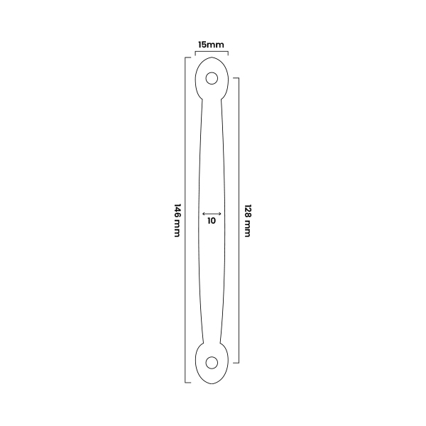Man.Met.Camila 128 mm Negra 3